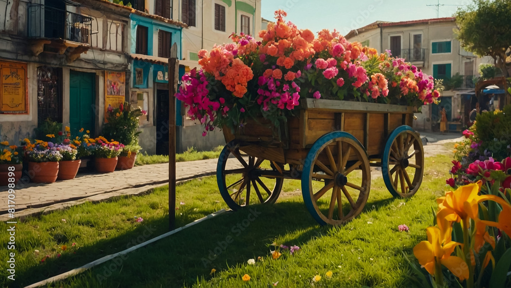 Garden in the cart in the city of Veliko Tarnovo in Bulgaria
Garden in the cart in the city of Veliko Tarnovo in Bulgaria