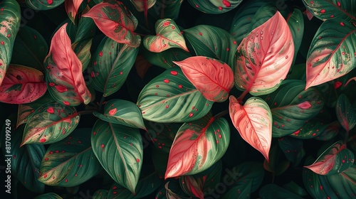 Wallpaper Mural background of colorful spring flowers in shades of pink and blue Torontodigital.ca