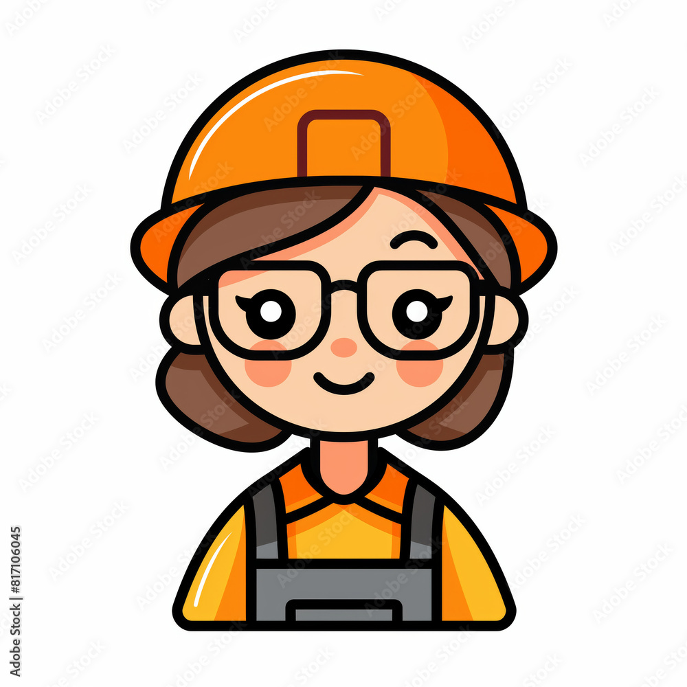 Modern Line Icon, architect , Cute Avatarใ Modern Line Icon, architect , Cute Avatarใ