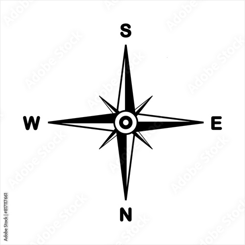 Foto compas icon vector illustration