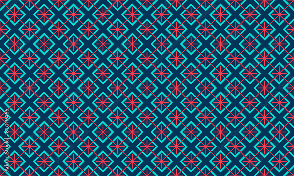 Grid-Based Design Seamless Pattern Wallpaper Background Grid-Based Design Seamless Pattern Wallpaper Background