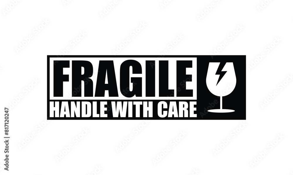Fragile handle with care sticker label transparent png Fragile handle with care sticker label transparent png