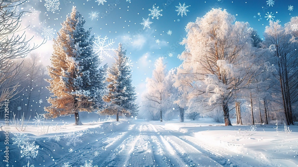 beauty of Snowscapes, world is transformed into a pristine canvas of white beauty of Snowscapes, world is transformed into a pristine canvas of white