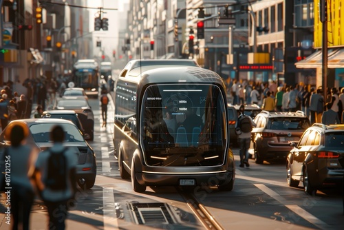 Autonomous Electric Bus Operating in a Crowded Urban Setting
