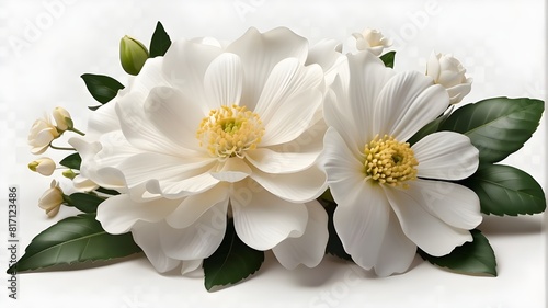 Flor margarita. Blanca. Flores. On a transparent background. Creative floral composition. Archivo png. Generado con IA