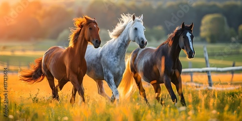 Tennessee Walking Horses  Renowned for Their Smooth Gait and Comfort. Concept Horse Breeds  Equestrian Sports  Gaited Horses  Animal Care  Horseback Riding