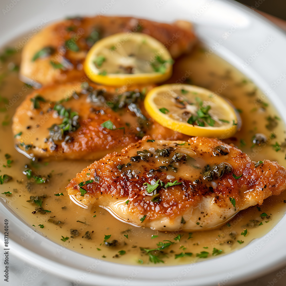 Professional Photograph of Chicken Piccata Professional Photograph of Chicken Piccata