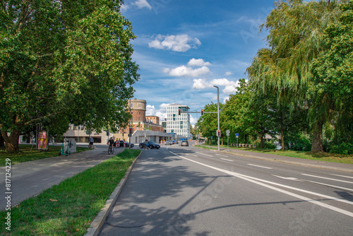 beautiful summer view in the park, Ingolstadt 