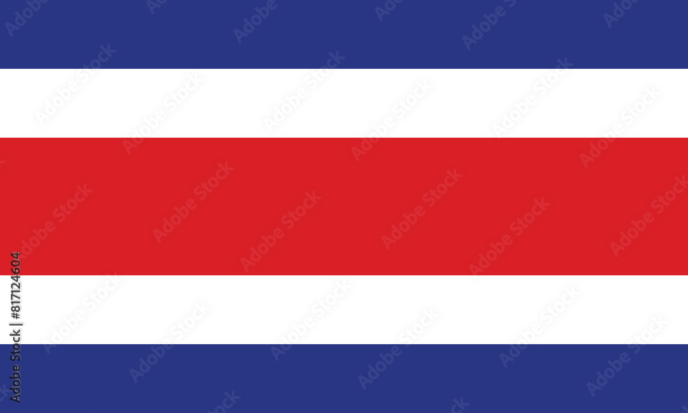 National flag of Costa Rica. Costa Rica Flag.
National flag of Costa Rica. Costa Rica Flag.