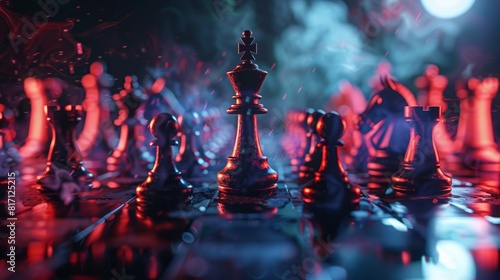 Artistic Chess Game Animation: Pieces Morphing with Every Move