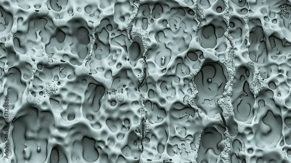 A macro photo of numerous water drops on a dense-looking water surface A macro photo of numerous water drops on a dense-looking water surface