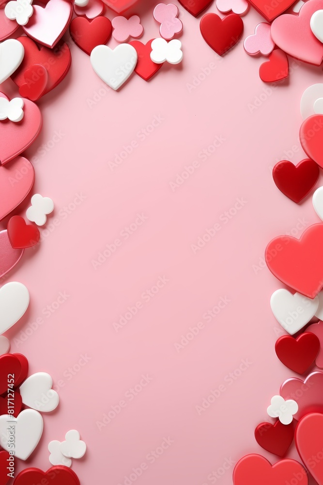 A background adorned with hearts A background adorned with hearts
