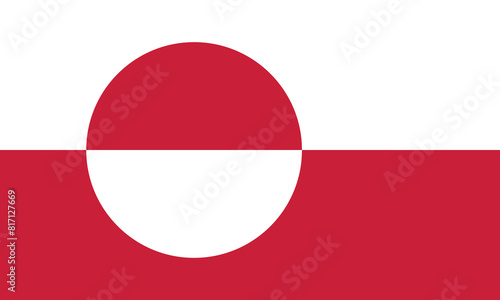 Free Download National flag of Greenland. Greenland Flag.  - GFXLoad