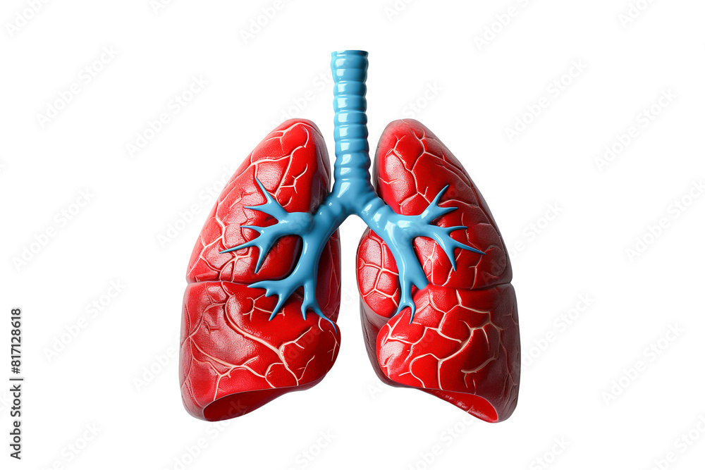 A human lungs. Part of anatomy human body model with organ system. PNG image with transparent background. A human lungs. Part of anatomy human body model with organ system. PNG image with transparent background.