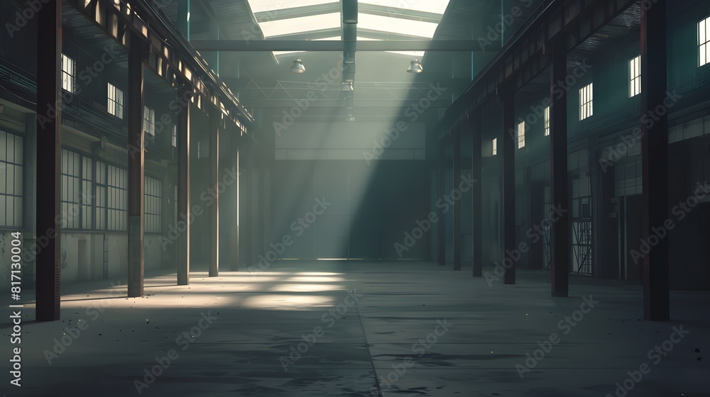 Empty factory warehouse Empty factory warehouse