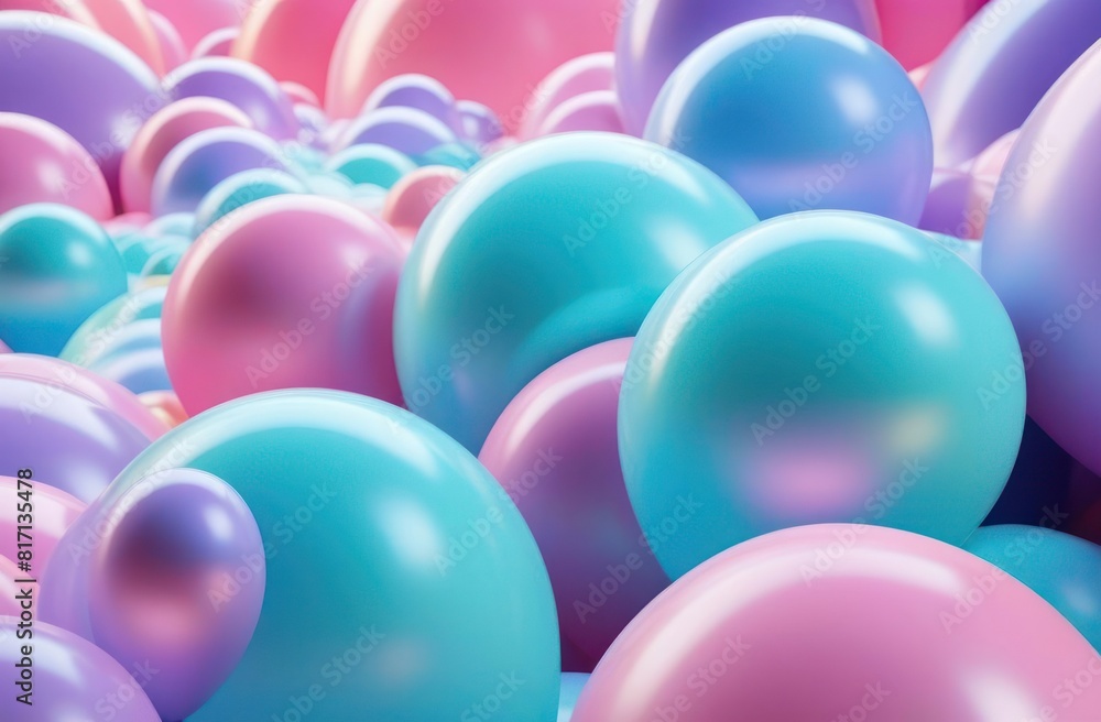 Flat lay of many abstract inflatable bubbly 3d curves and lines, pastel colors. Flat lay of many abstract inflatable bubbly 3d curves and lines, pastel colors.