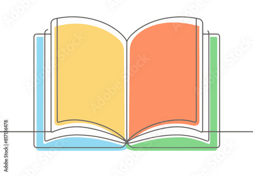 Kolorowa książka grafika