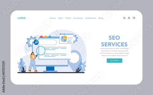 Business and marketing concept. Flat vector illustration