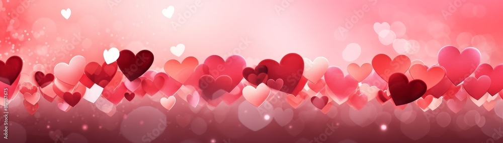 A background adorned with hearts