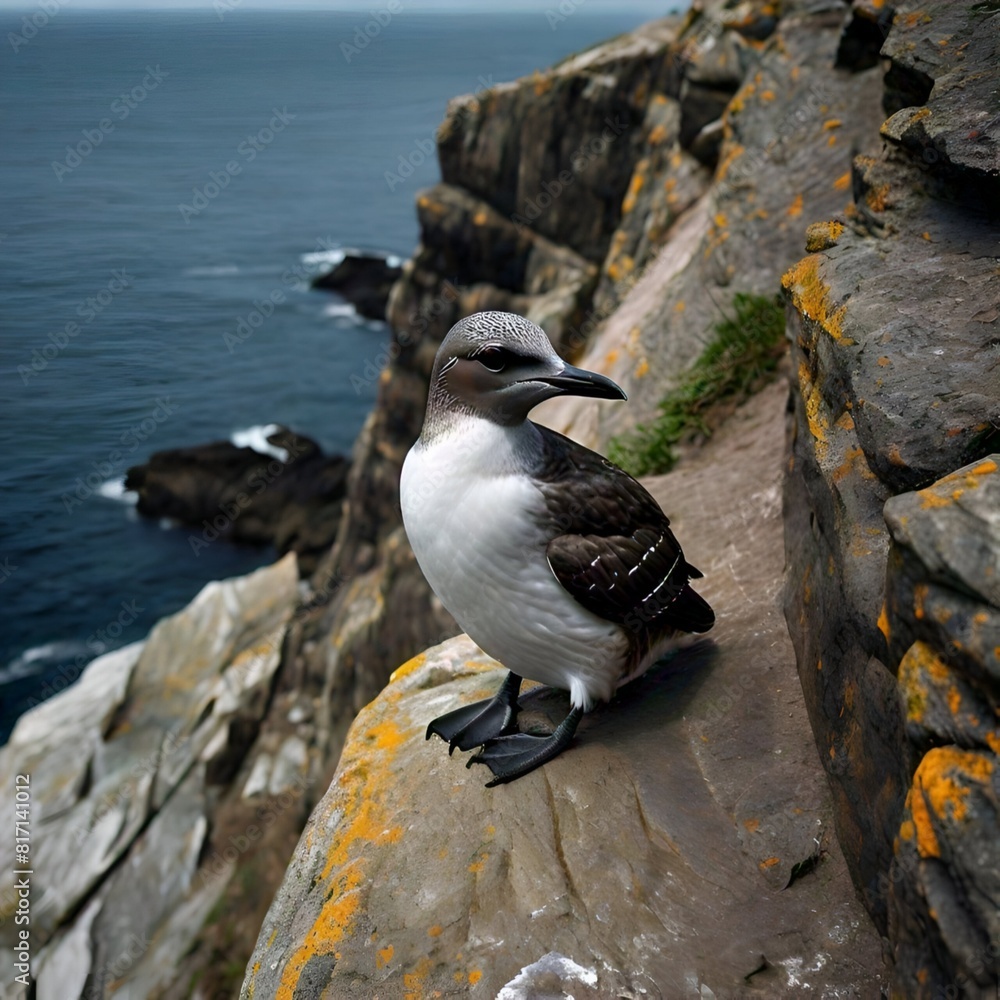 Obraz premium seagull on rocks