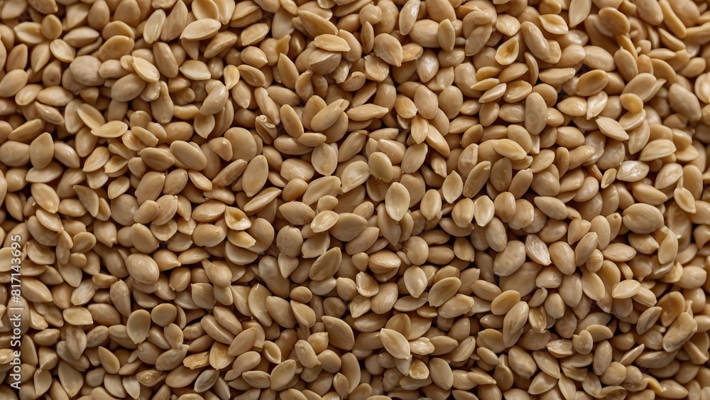 Close up of sesame seeds showcasing their tiny size and texture Close up of sesame seeds showcasing their tiny size and texture