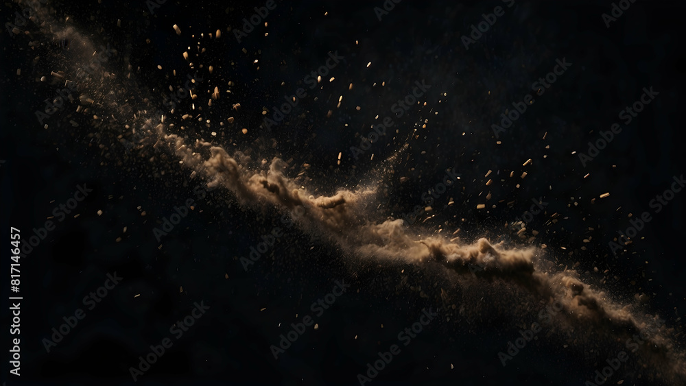 Fototapeta premium Dust and particles floating in the air