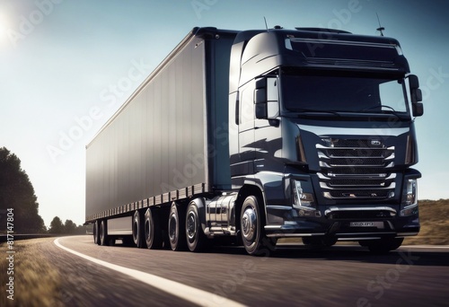 'truck highway rendering runs 3d speed illustration three-dimensional automotive big blur business cargo commerce company container conveyance daylight delivery driver environment expressway haul'