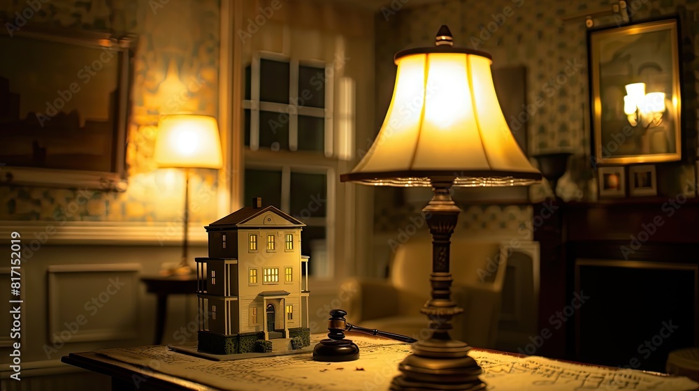 a miniature house placed next to a gavel on a polished wooden surface, symbolizing the legal aspects involved in real estate transactions. a miniature house placed next to a gavel on a polished wooden surface, symbolizing the legal aspects involved in real estate transactions.