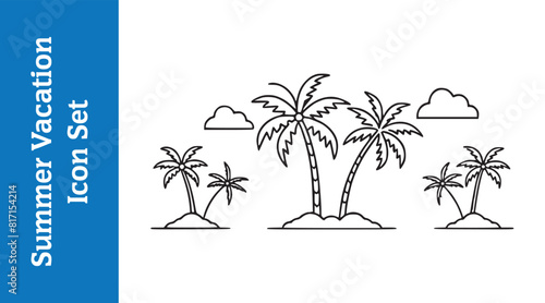 Tropical Caribbean Summer Vacation travel beach.