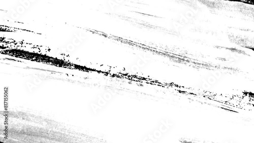 Brush stroke transition 4k footage with alpha channel, black and white brush stroke for grunge background and action transitions, titles and animation effects