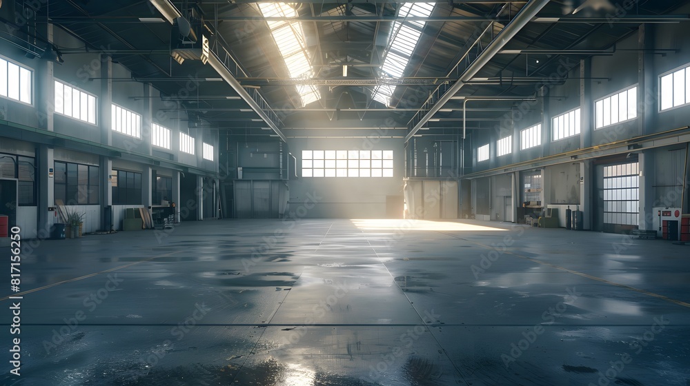 Empty factory warehouse Empty factory warehouse