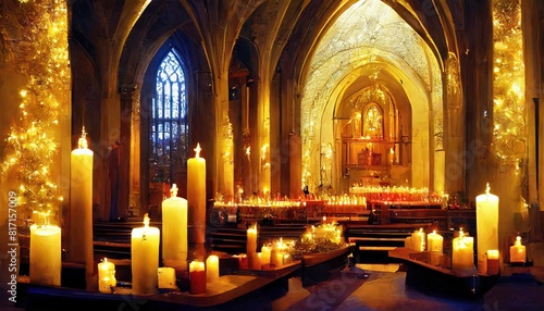 candles in church of st nicholas