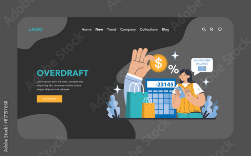 Bank services concept. Flat vector illustration.