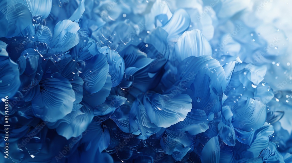 A blue flower with a lot of petals A blue flower with a lot of petals