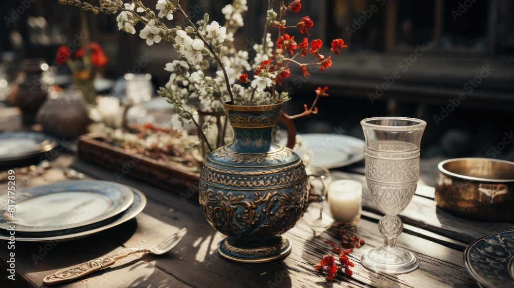 Fototapeta premium still life with candles