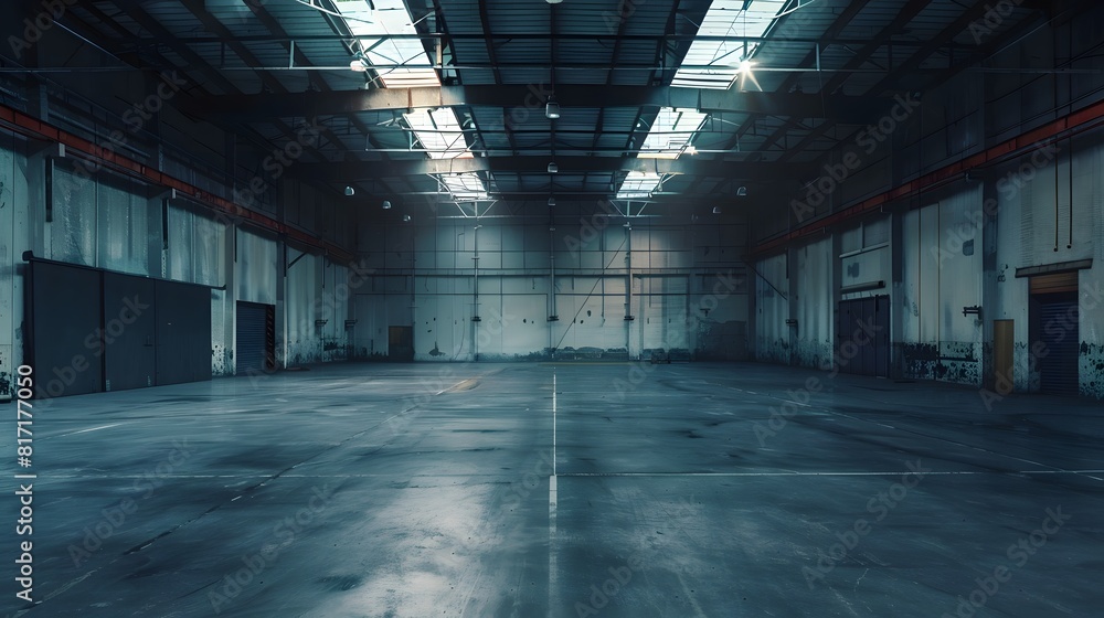 Empty factory warehouse Empty factory warehouse