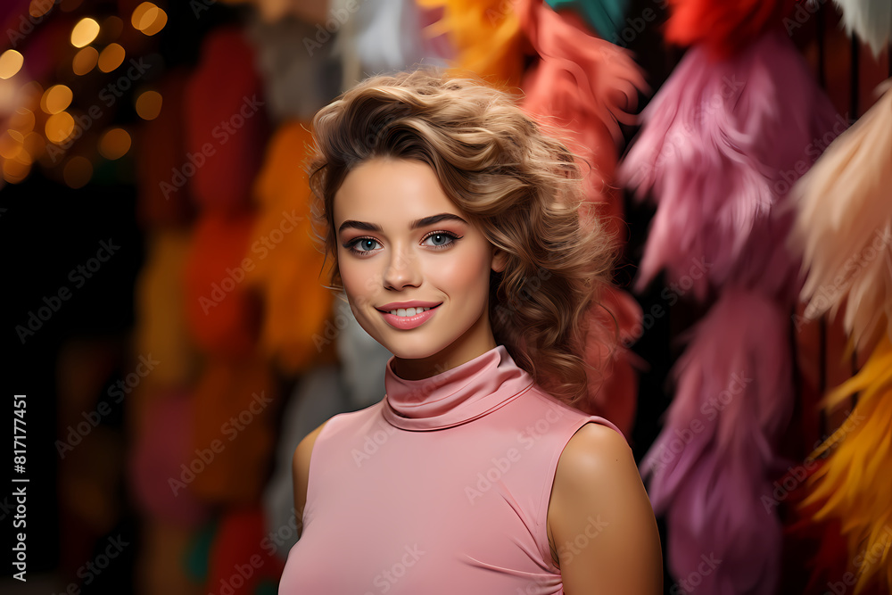 Fototapeta premium Pink Elegance Girl