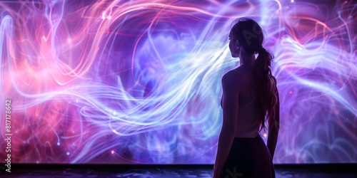 Explore Quantum Visions immersive art blending quantum mechanics with captivating visuals. Concept Immersive Art, Quantum Mechanics, Visuals, Captivating Experiences, Innovative Technology © Ян Заболотний