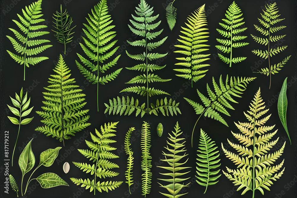 Exploring the Diverse Fern Species in Detail: An Illustrated Guide to Their Life Cycle and Unique Features