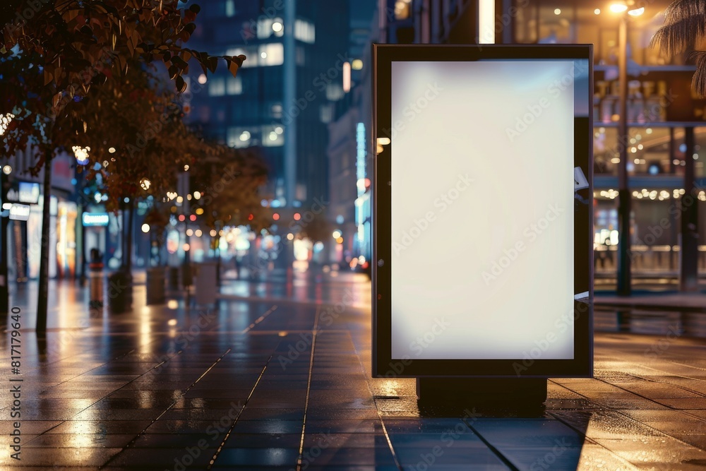 Billboard on advertising empty space city isolated Billboard on advertising empty space city isolated