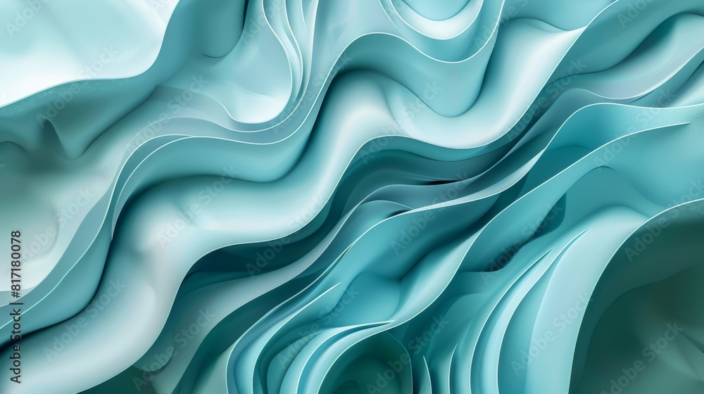 The image is a blue and white abstract painting of a wave The image is a blue and white abstract painting of a wave