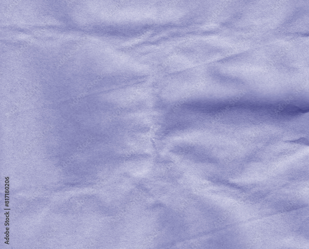 Fototapeta premium Crumpled blue craft paper sheet