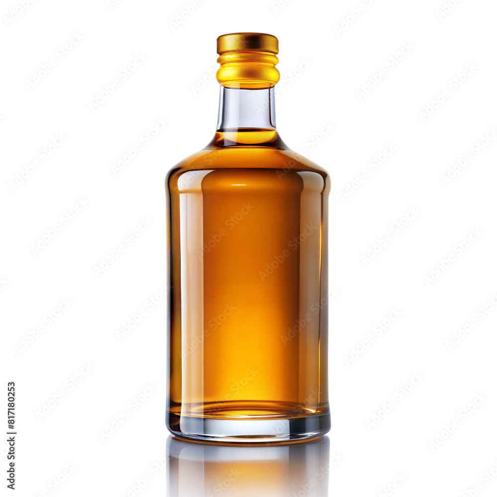 Bottle of Whiskey on Transparent Background Bottle of Whiskey on Transparent Background