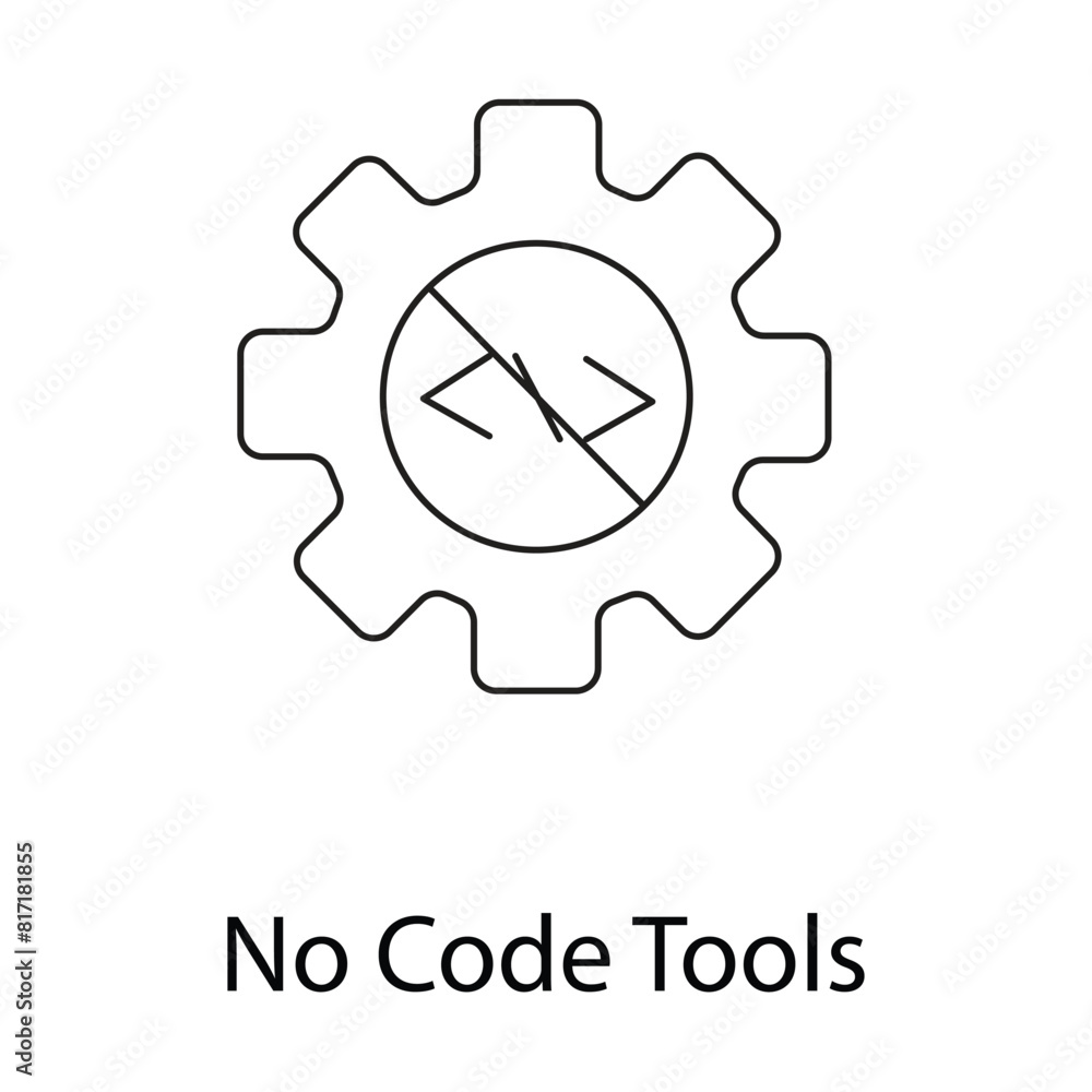 No Code Tools Icon. Vector Icon Design No Code Tools Icon. Vector Icon Design