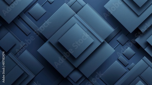 A blue background with squares of different sizes