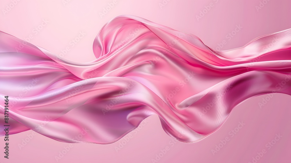 Fototapeta premium Clear Fabric Flying solid background