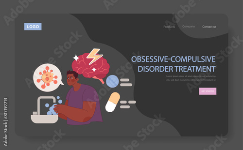 Obsessive-Compulsive Disorder Treatment concept.