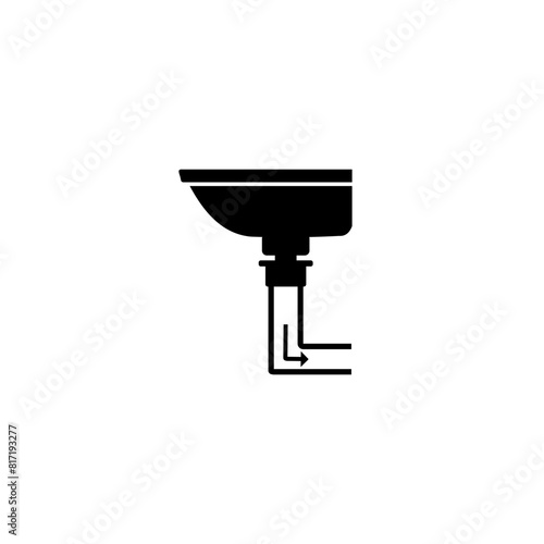 Sink icon isolated on white background 