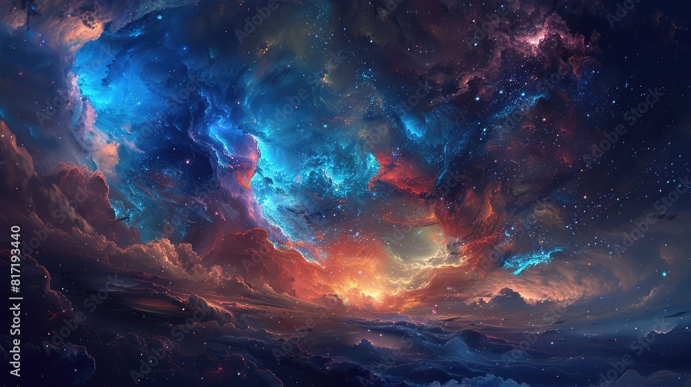 Fototapeta premium Abstract Nebula background