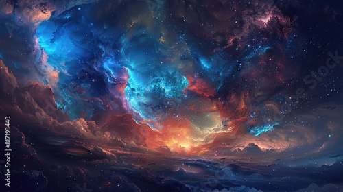 Abstract Nebula background